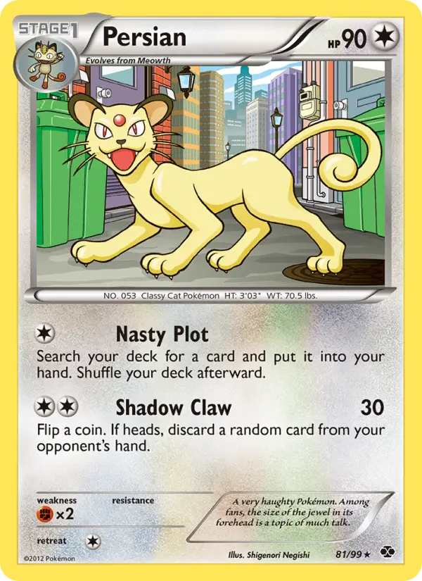 Persian, Pokémon card