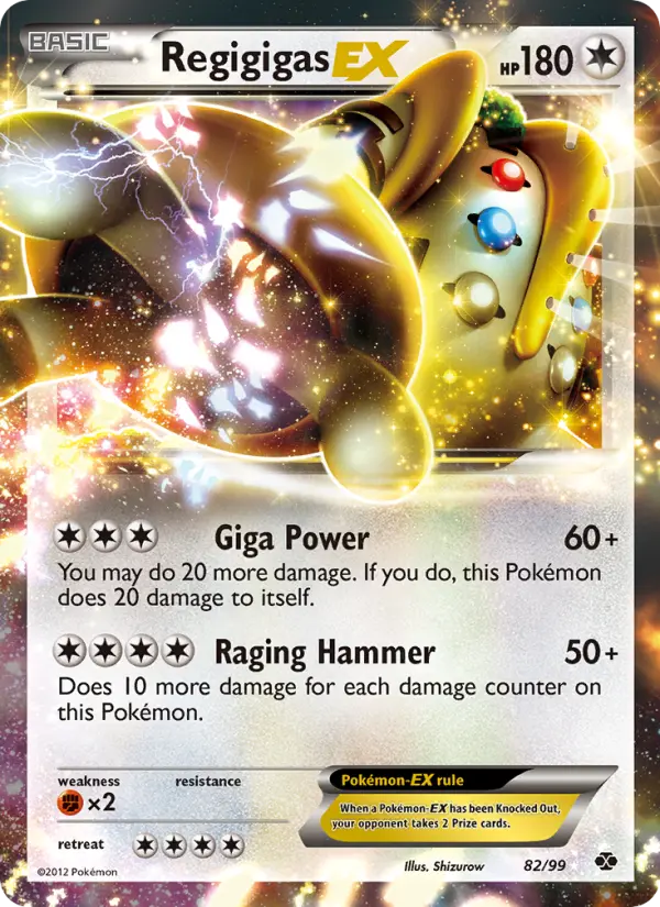 Regigigas-EX, Pokémon card