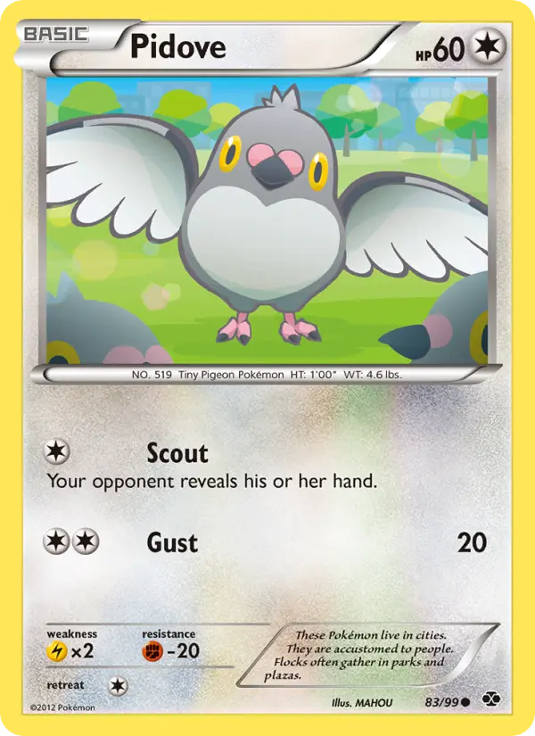 Pidove, Pokémon card