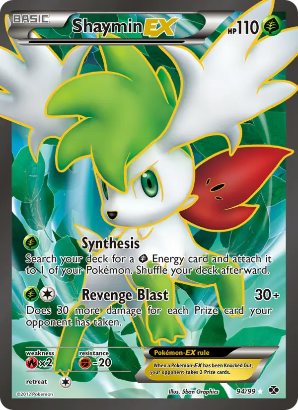 Shaymin-EX, Pokémon card