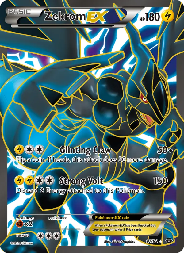 Zekrom-EX, Pokémon card