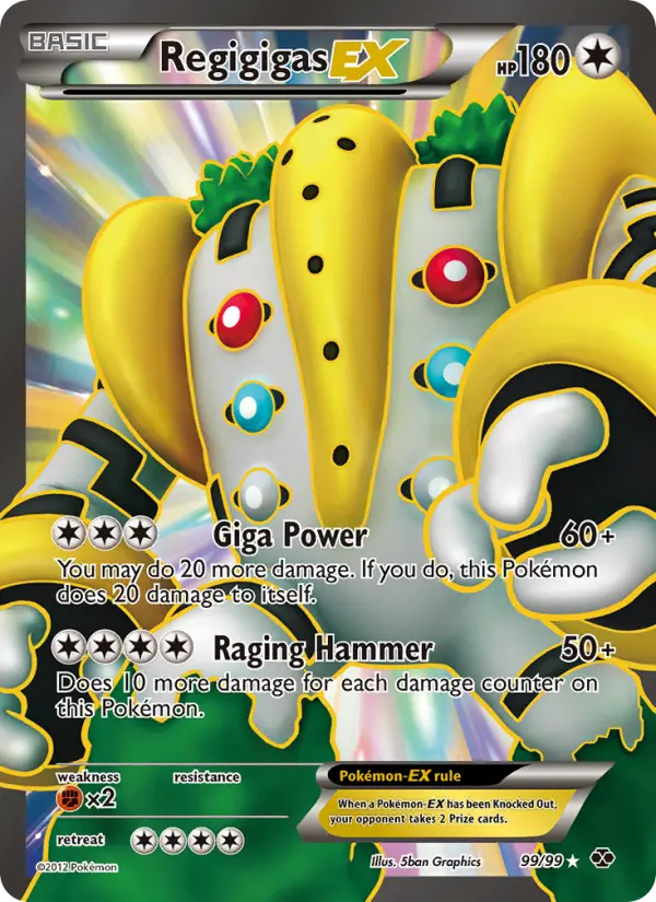 Regigigas-EX, Pokémon card