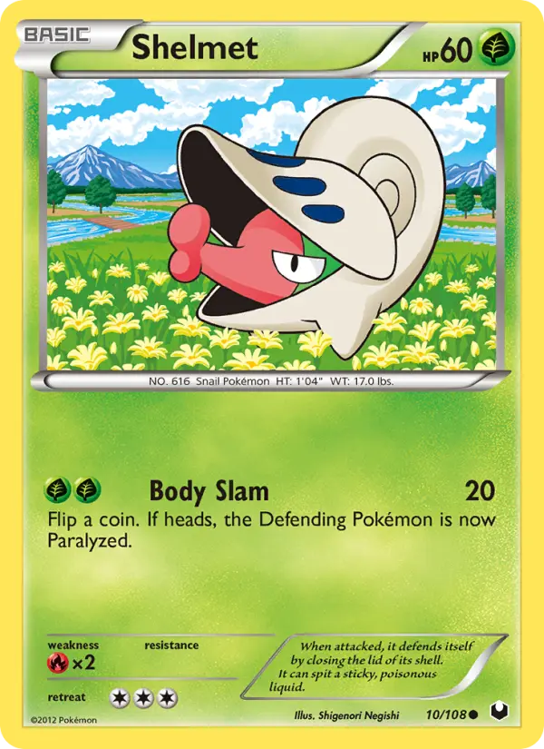 Shelmet, Pokémon card