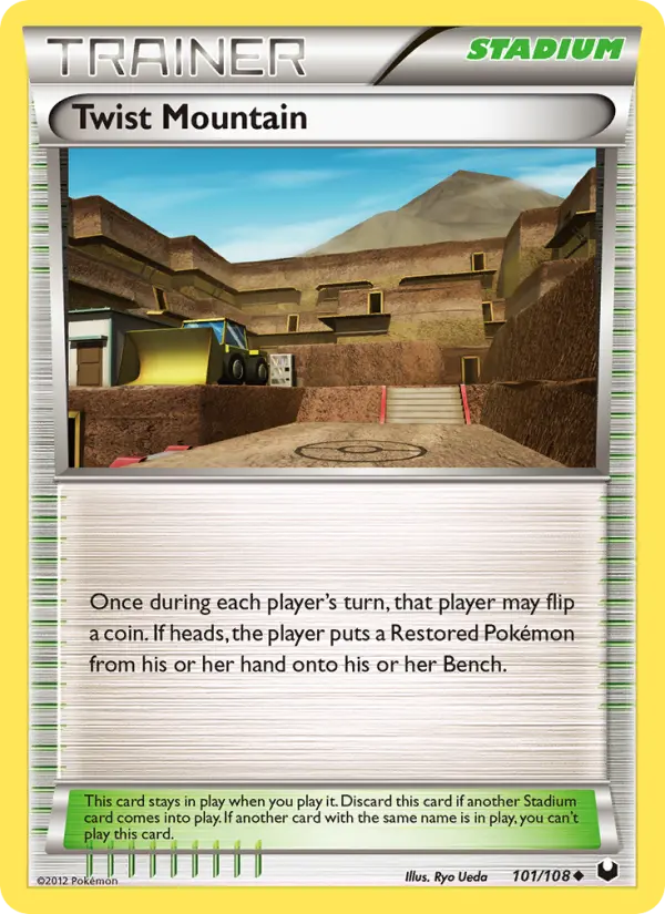 Twist Mountain, Pokémon card