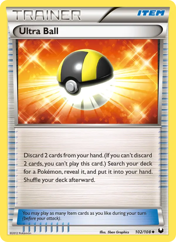 Ultra Ball, Pokémon card