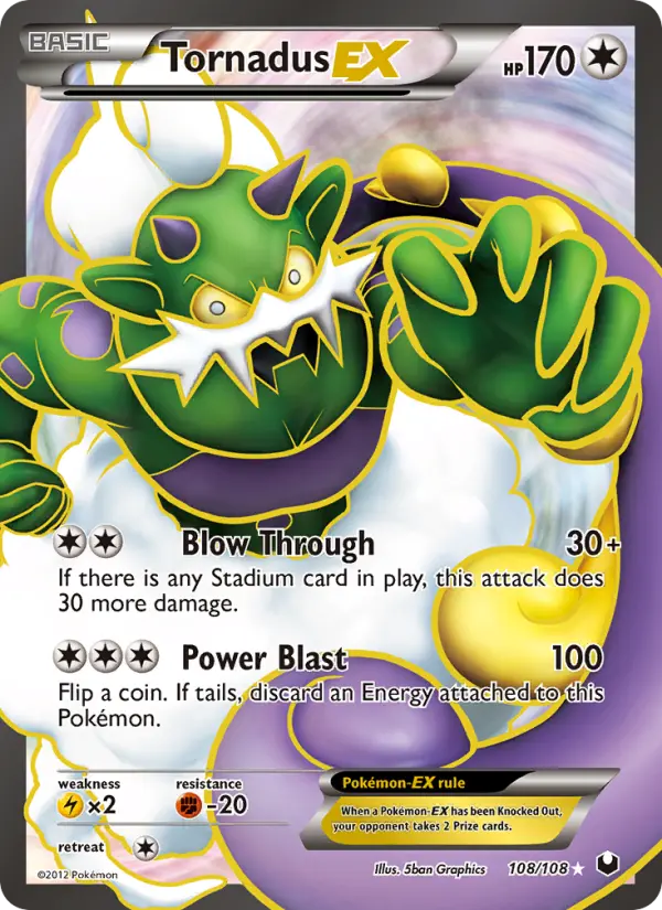 Tornadus-EX, Pokémon card
