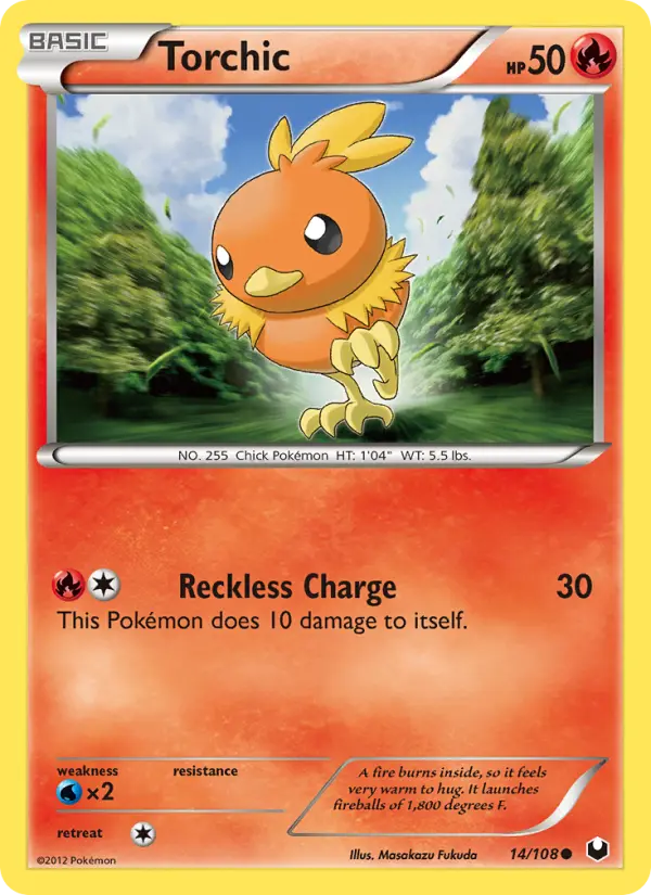 Torchic, Pokémon card