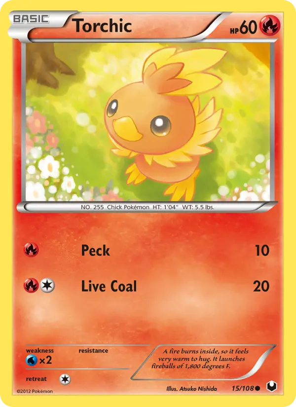 Torchic, Pokémon card