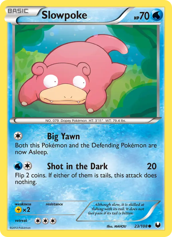 Slowpoke, Pokémon card