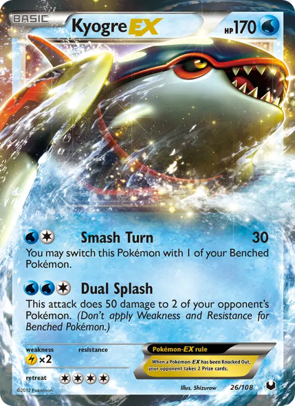Kyogre-EX, Pokémon card