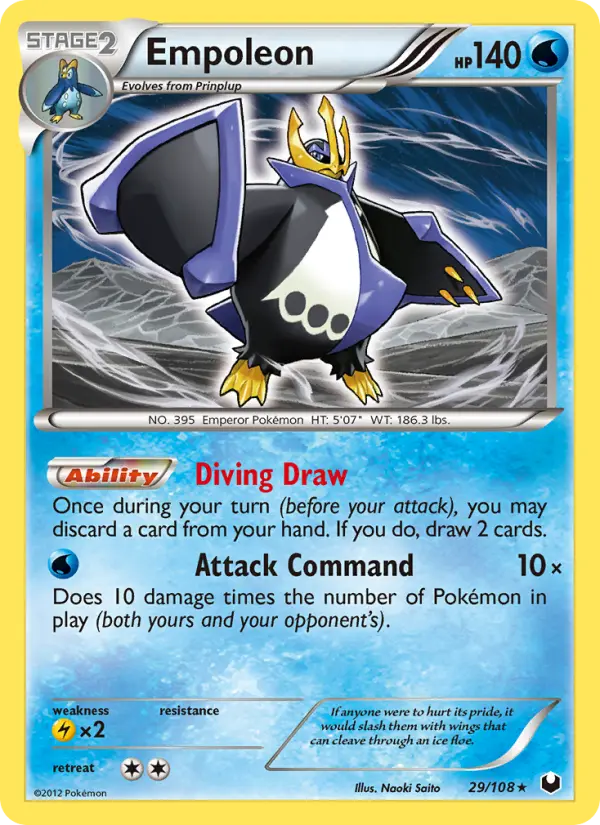Empoleon, Pokémon card