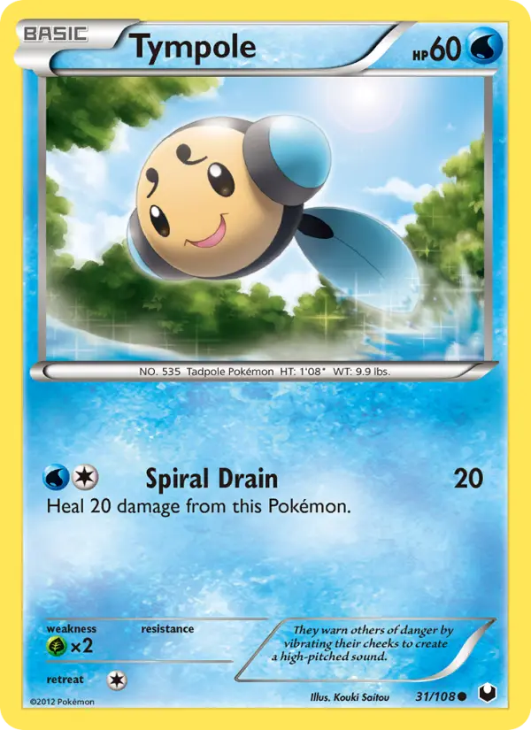 Tympole, Pokémon card