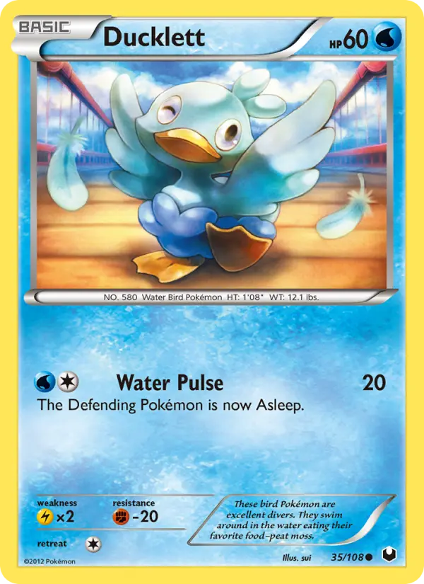 Ducklett, Pokémon card