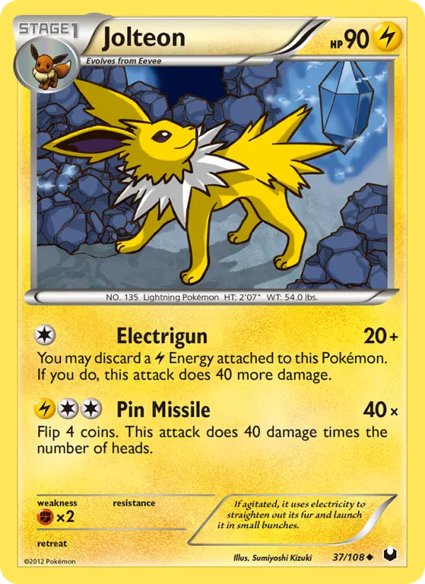 Jolteon, Pokémon card