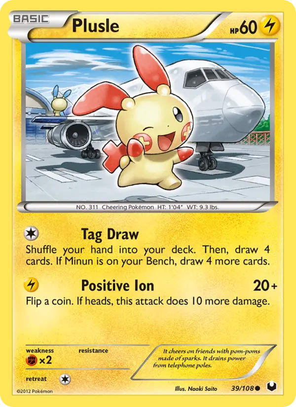 Plusle, Pokémon card