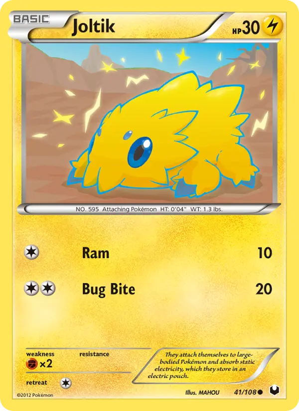 Joltik, Pokémon card