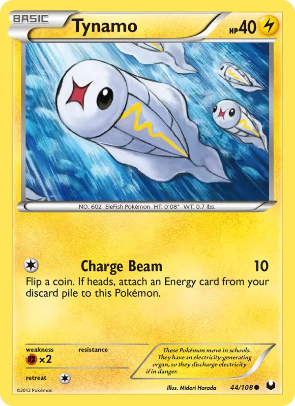 Tynamo, Pokémon card