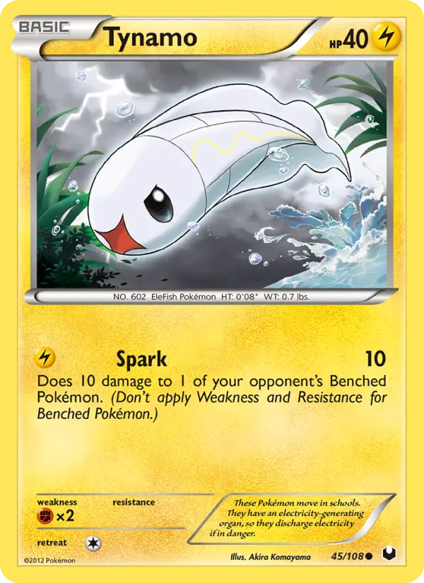 Tynamo, Pokémon card