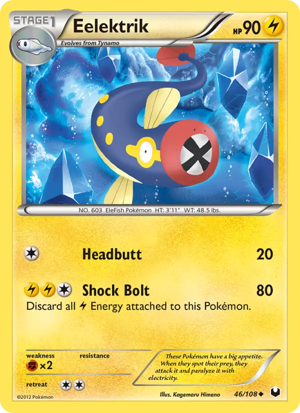 Eelektrik, Pokémon card