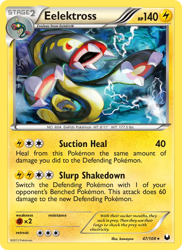 Eelektross, Pokémon card