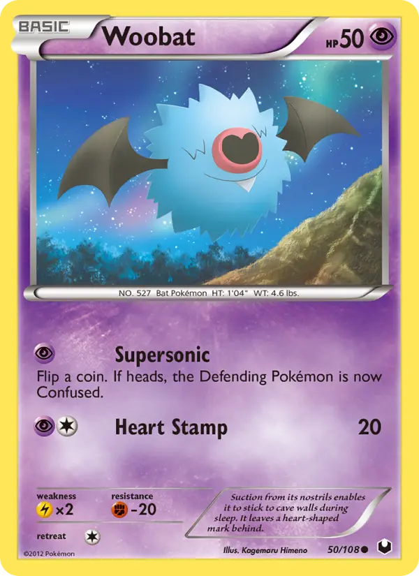 Woobat, Pokémon card