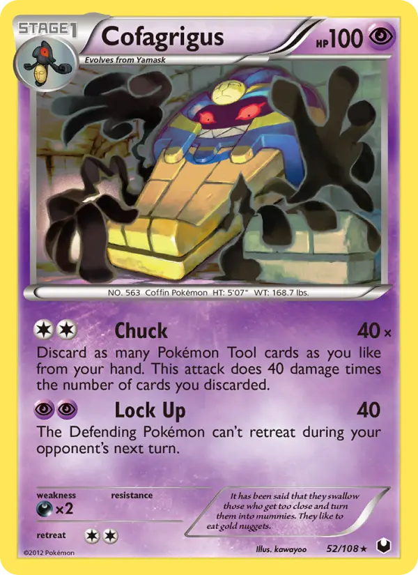 Cofagrigus, Pokémon card