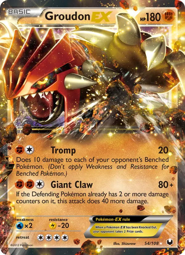 Groudon-EX, Pokémon card