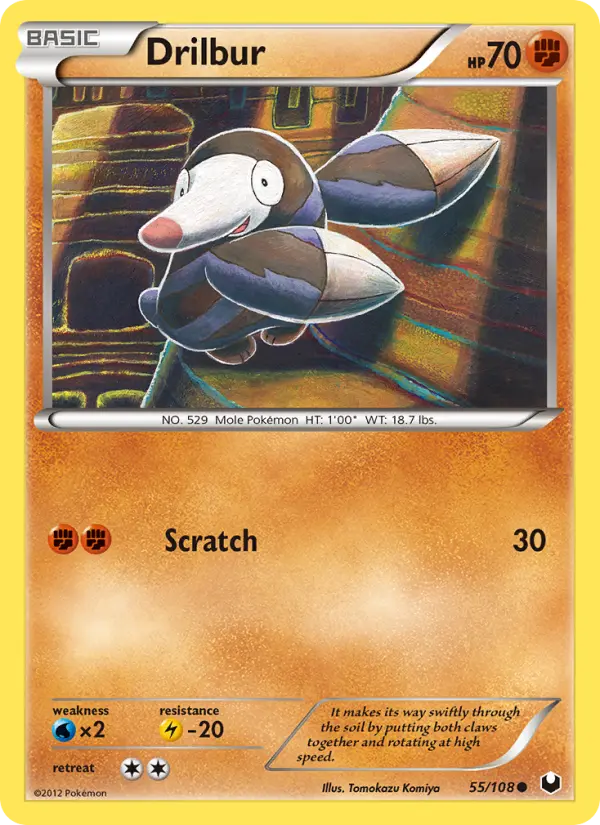 Drilbur, Pokémon card