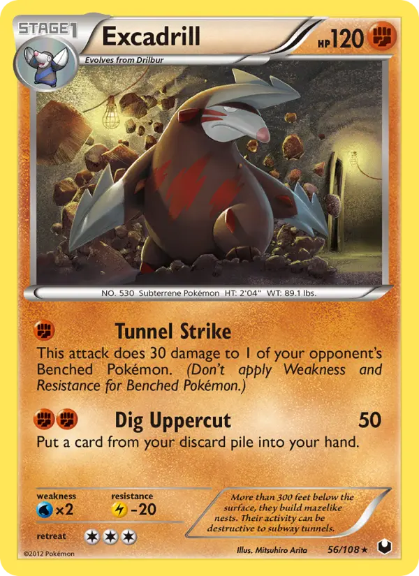 Excadrill, Pokémon card