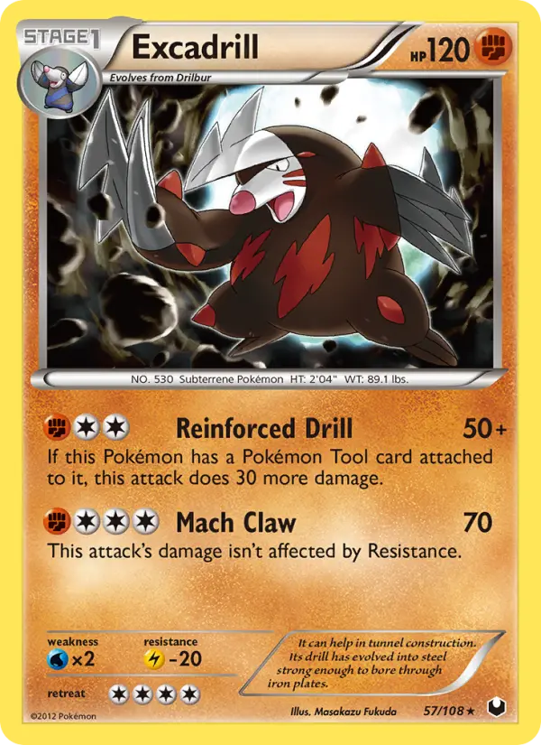 Excadrill, Pokémon card