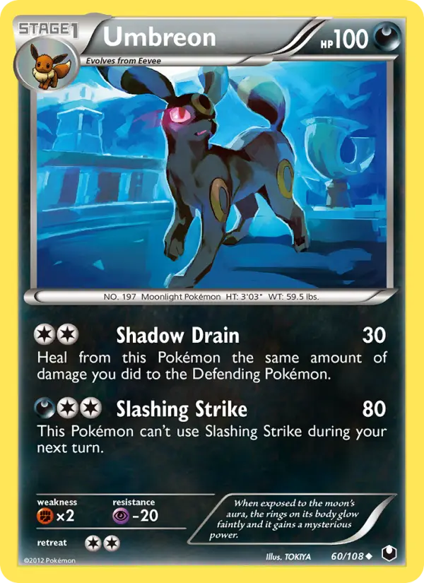 Umbreon, Pokémon card