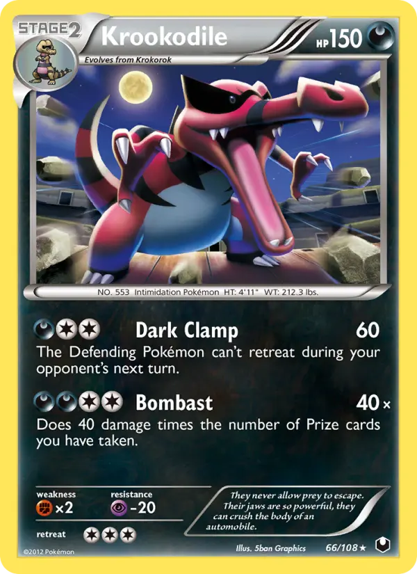 Krookodile, Pokémon card
