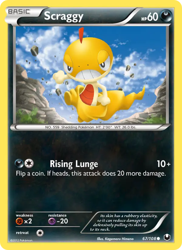 Scraggy, Pokémon card