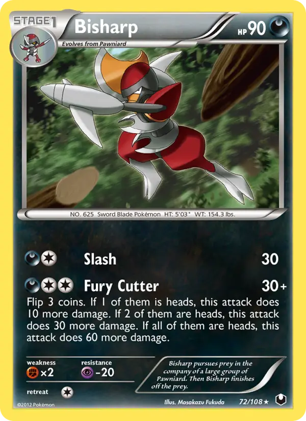 Bisharp, Pokémon card