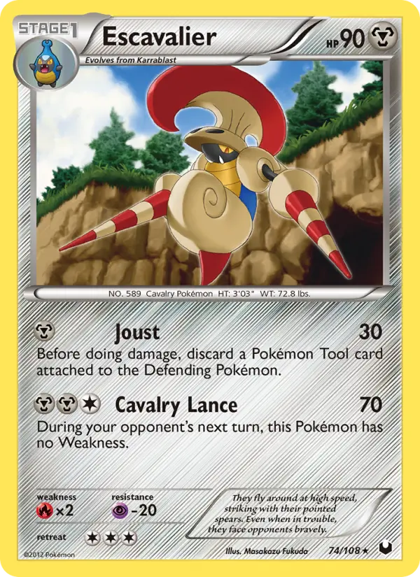 Escavalier, Pokémon card