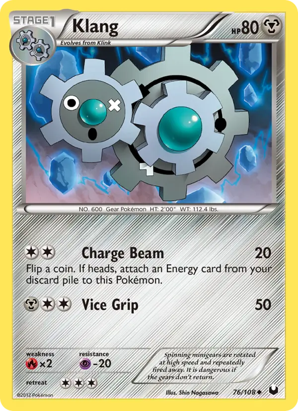 Klang, Pokémon card