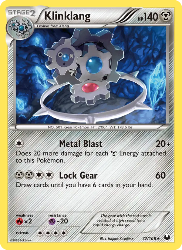 Klinklang, Pokémon card
