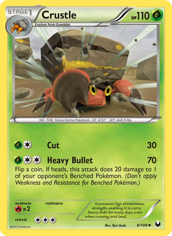 Crustle, Pokémon card