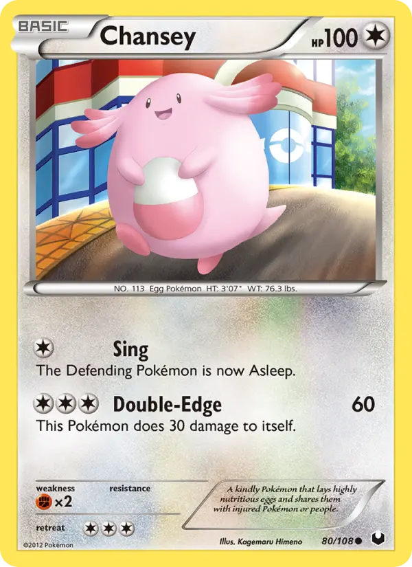 Chansey, Pokémon card