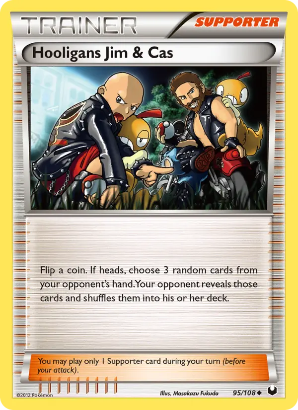 Hooligans Jim & Cas, Pokémon card