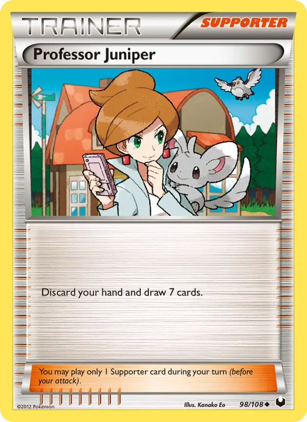 Professor Juniper, Pokémon card