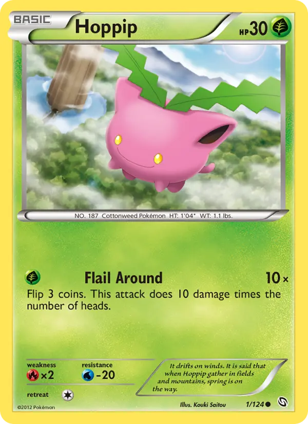 Hoppip, Pokémon card