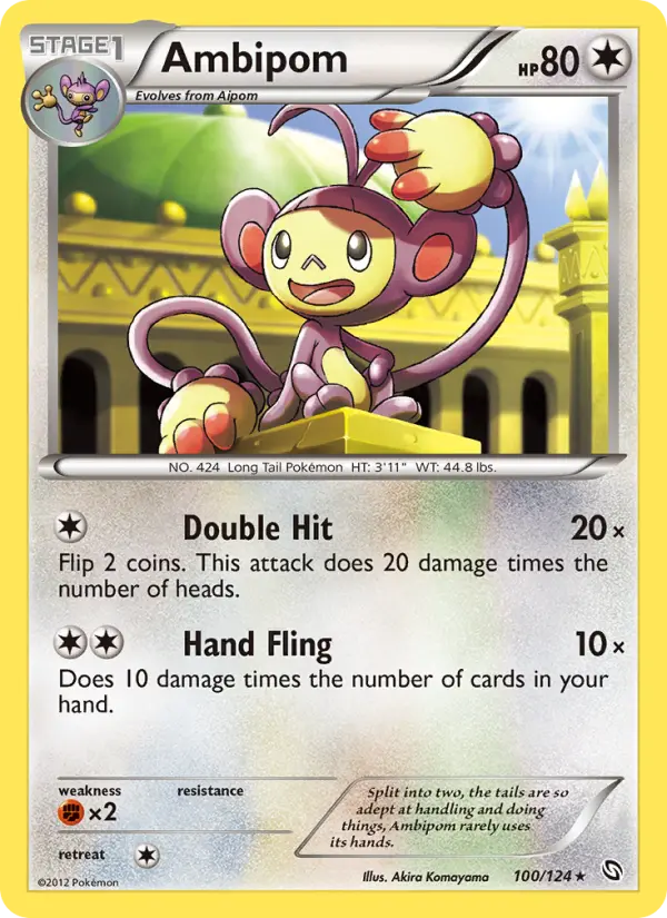 Ambipom, Pokémon card
