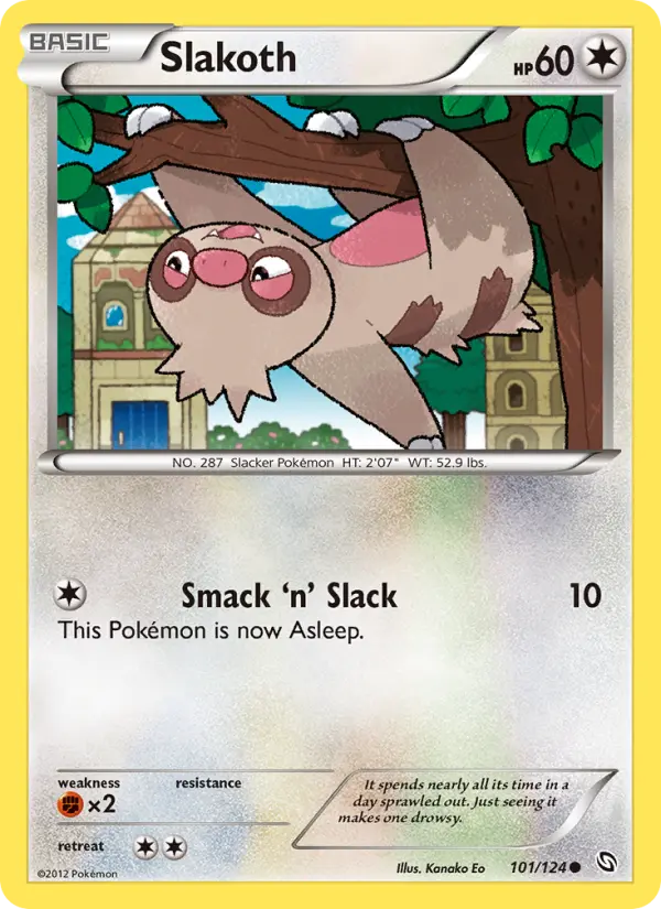 Slakoth, Pokémon card