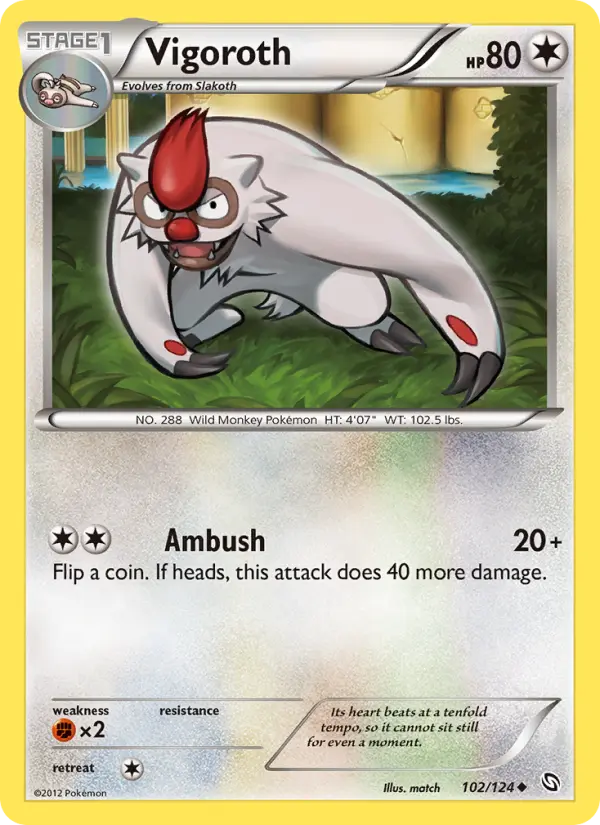 Vigoroth, Pokémon card