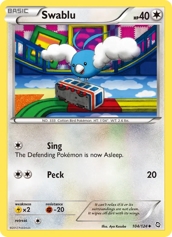 Swablu, Pokémon card