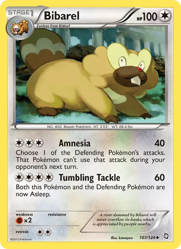 Bibarel, Pokémon card