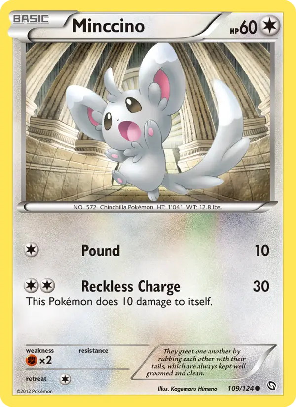 Minccino, Pokémon card