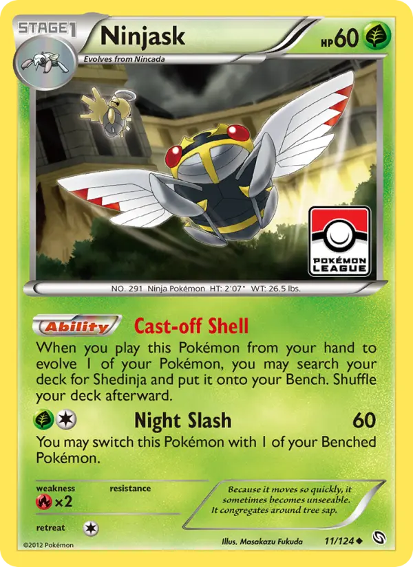 Ninjask, Pokémon card