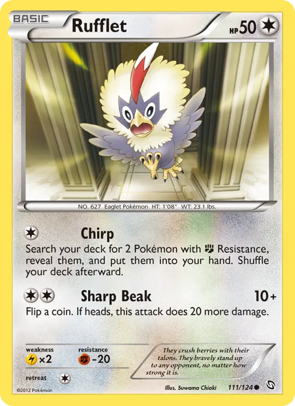 Rufflet, Pokémon card